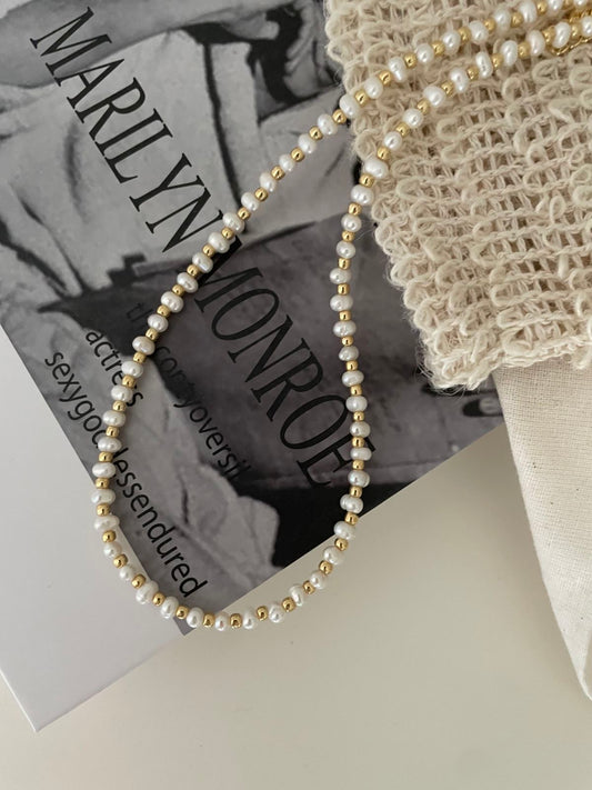 Oblate Pearl Necklace