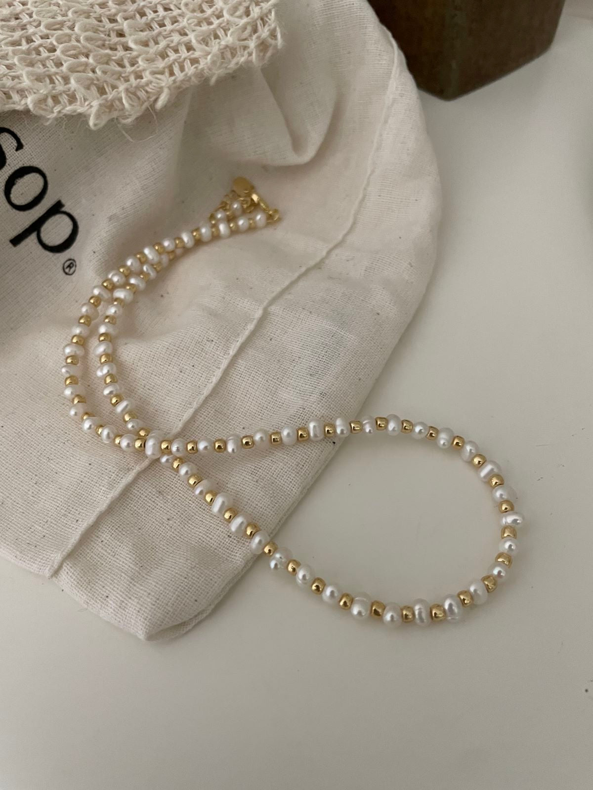 Oblate Pearl Necklace