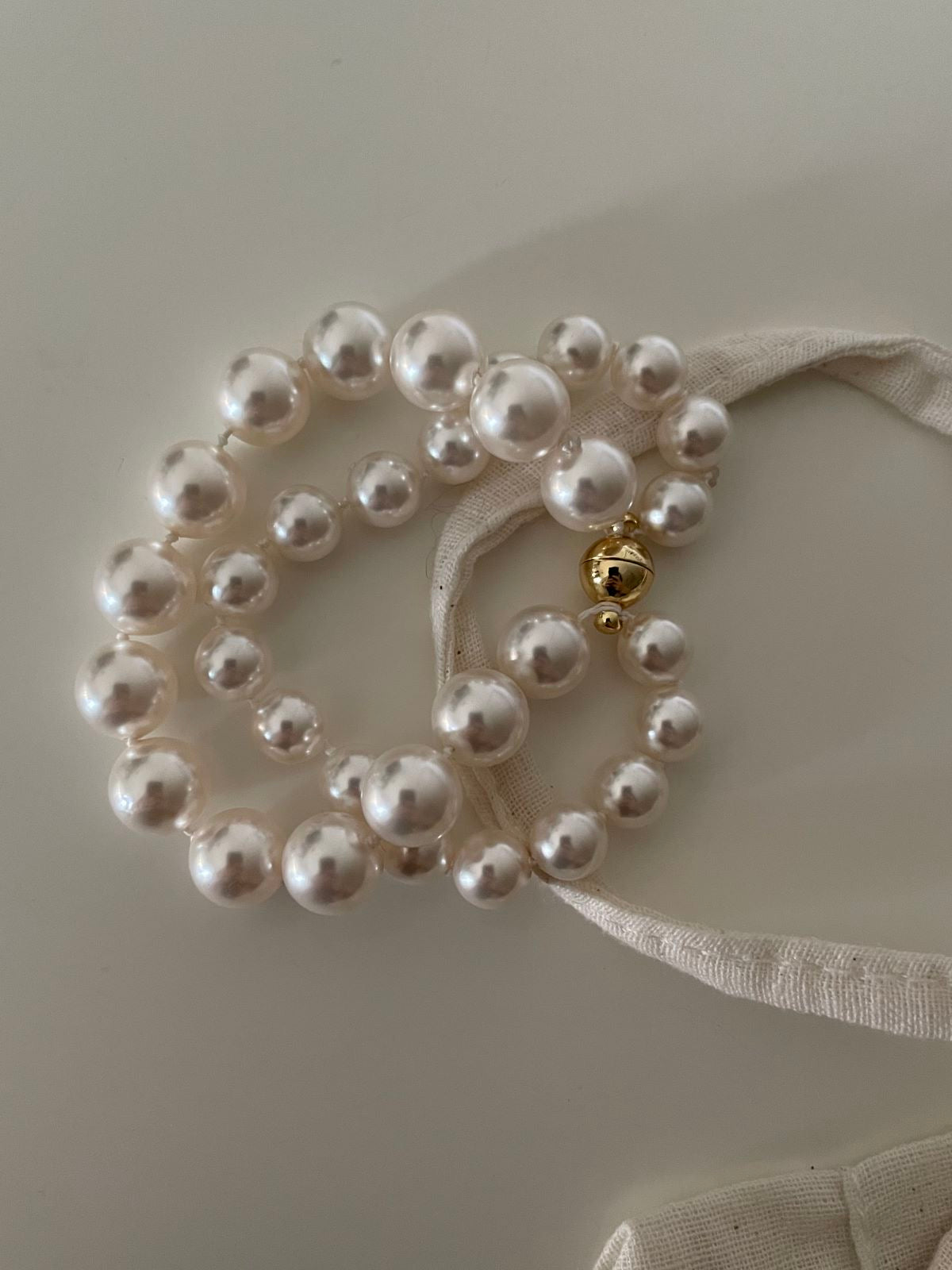 French Elegance Double Pearl Bracelet