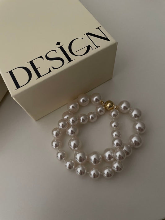 French Elegance Double Pearl Bracelet