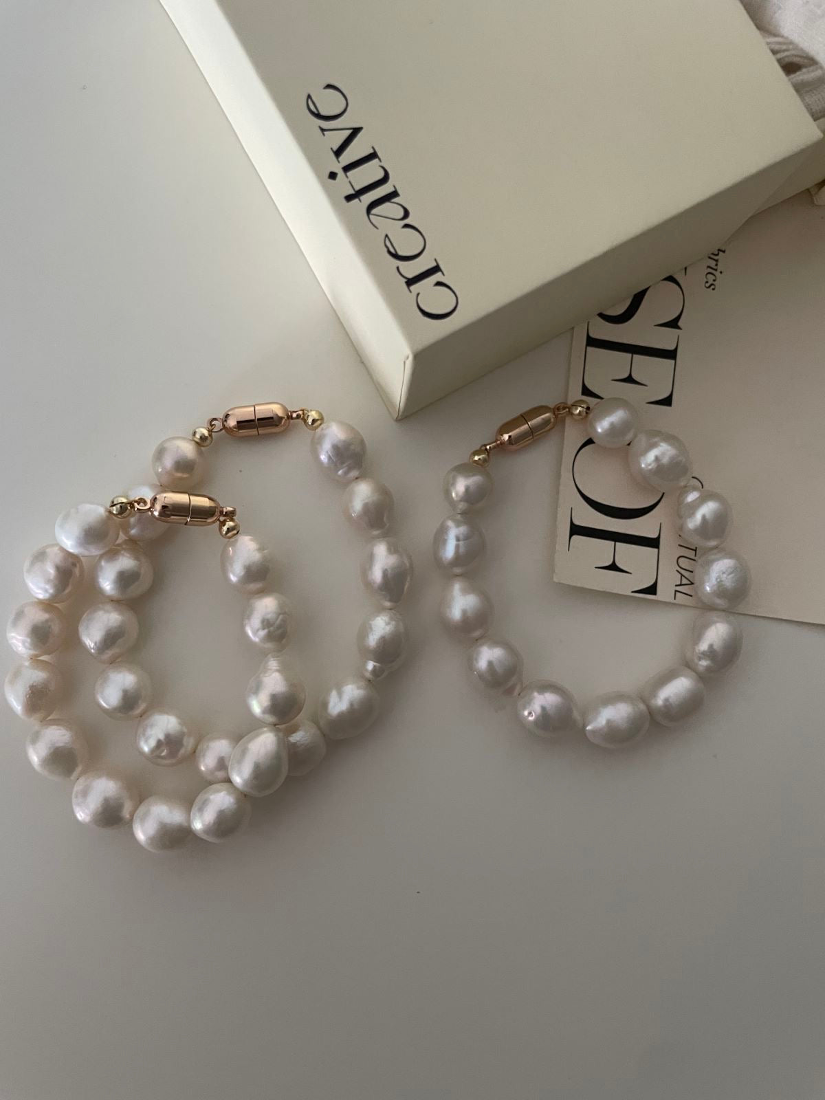 Simple Baroque Pearl Bracelet