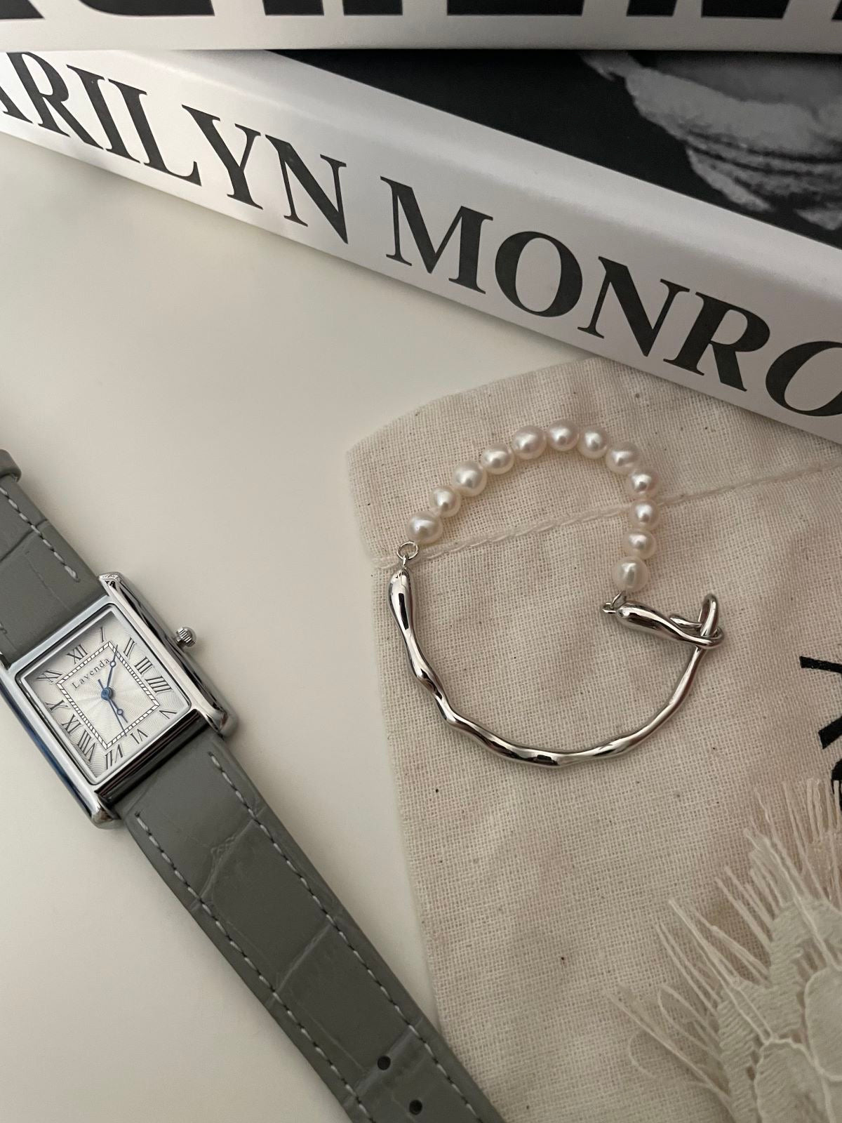 Pearl and Silver Bracelet