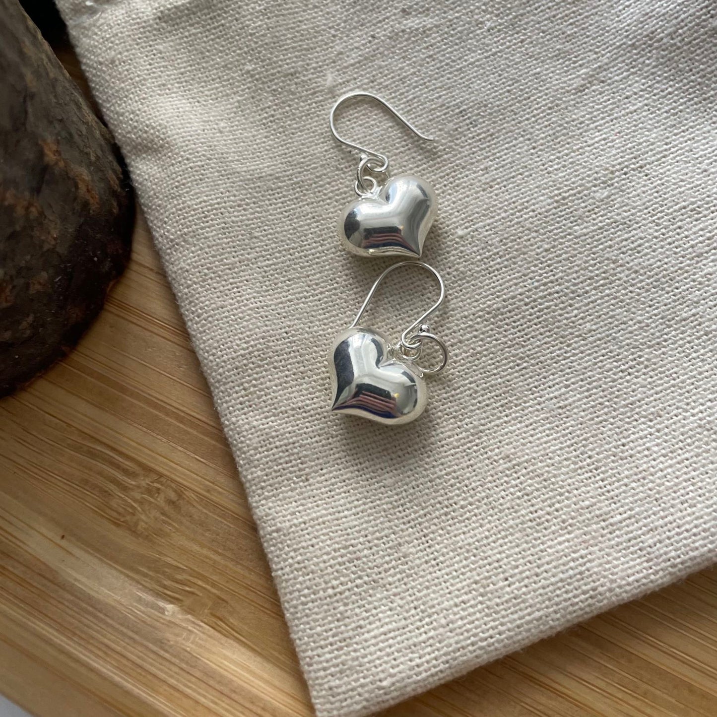 Sterling Silver Heart Earrings