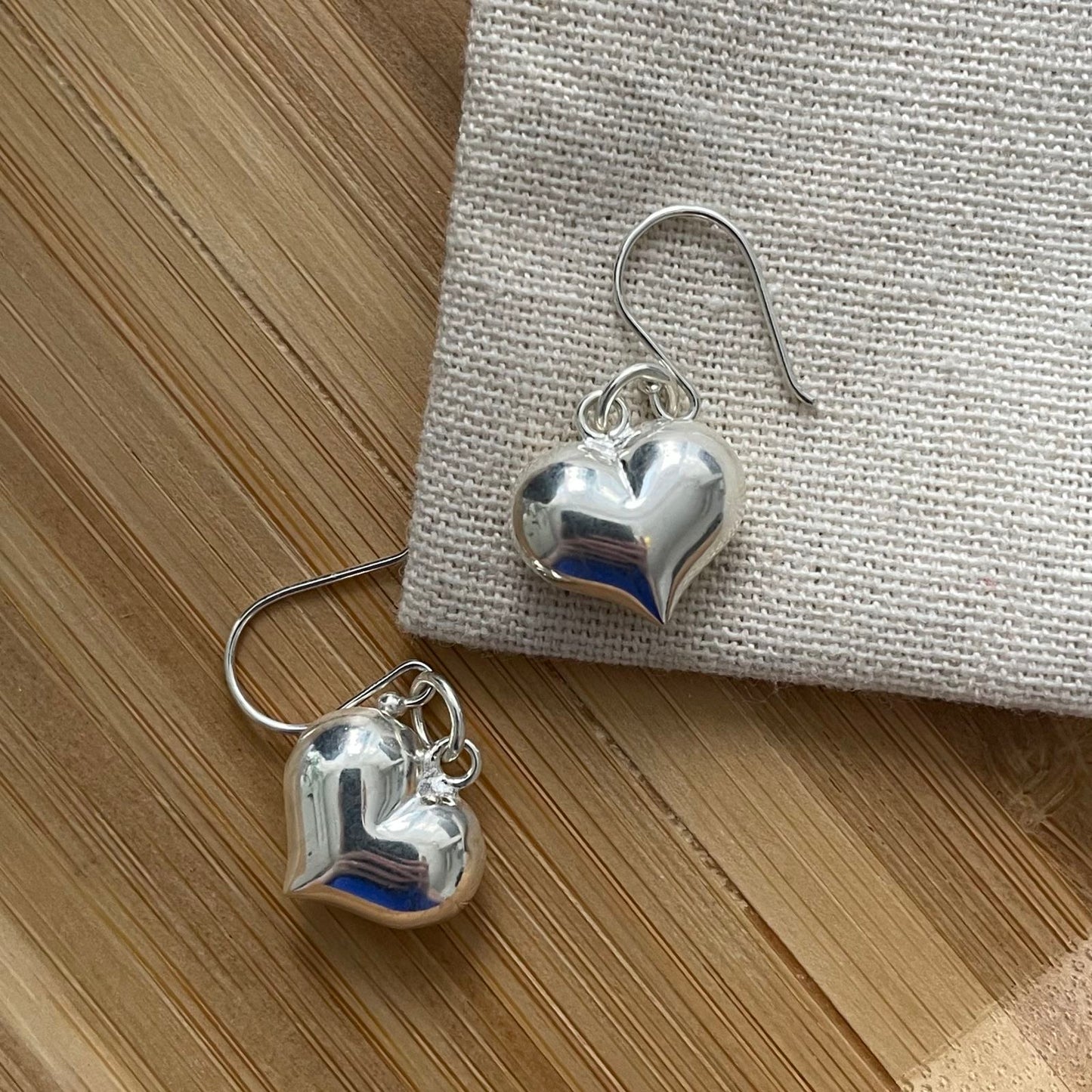 Sterling Silver Heart Earrings