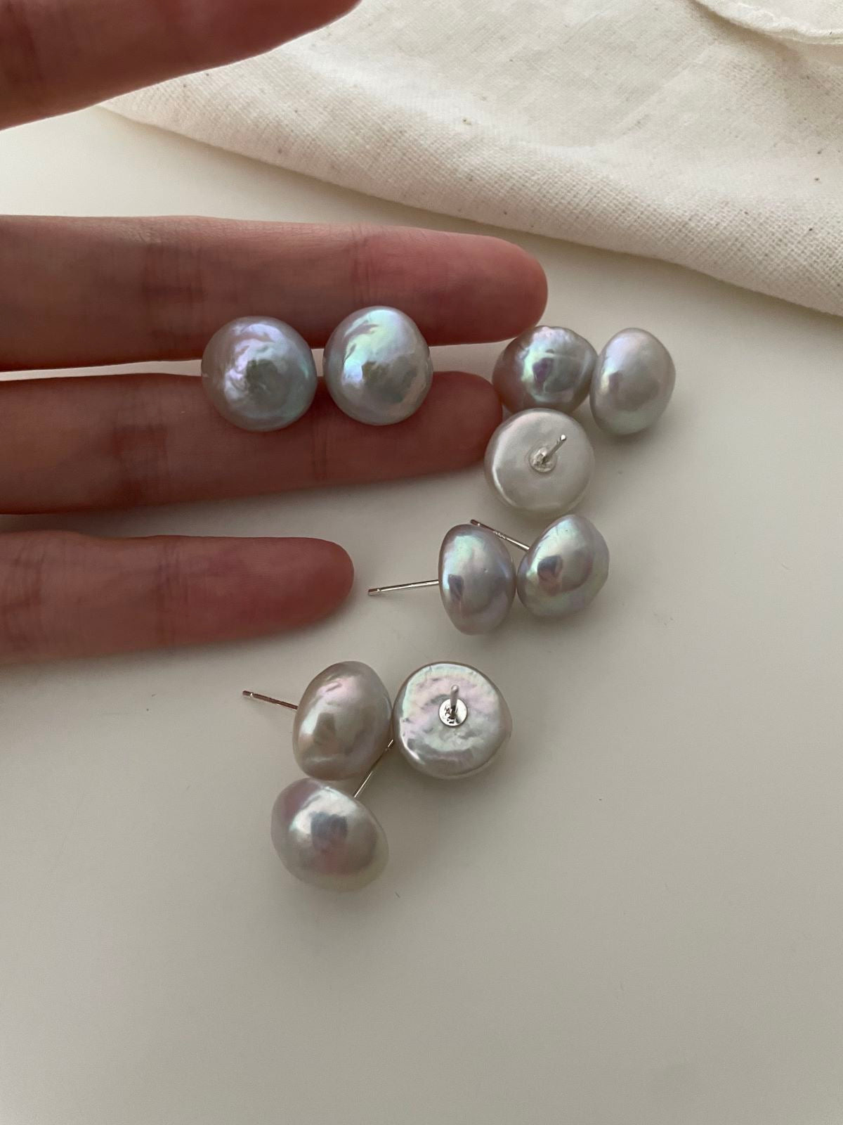 Classic Pearl Stud Earrings