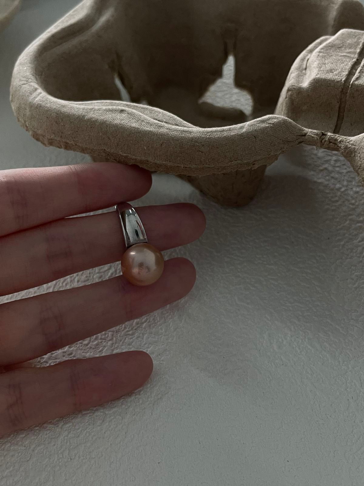 Rainbow Pearl Radiance Ring