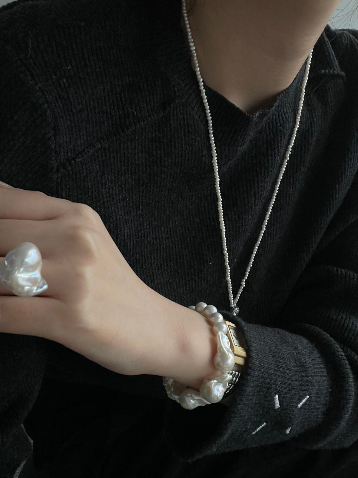 Baroque Beauty Pearl Ring