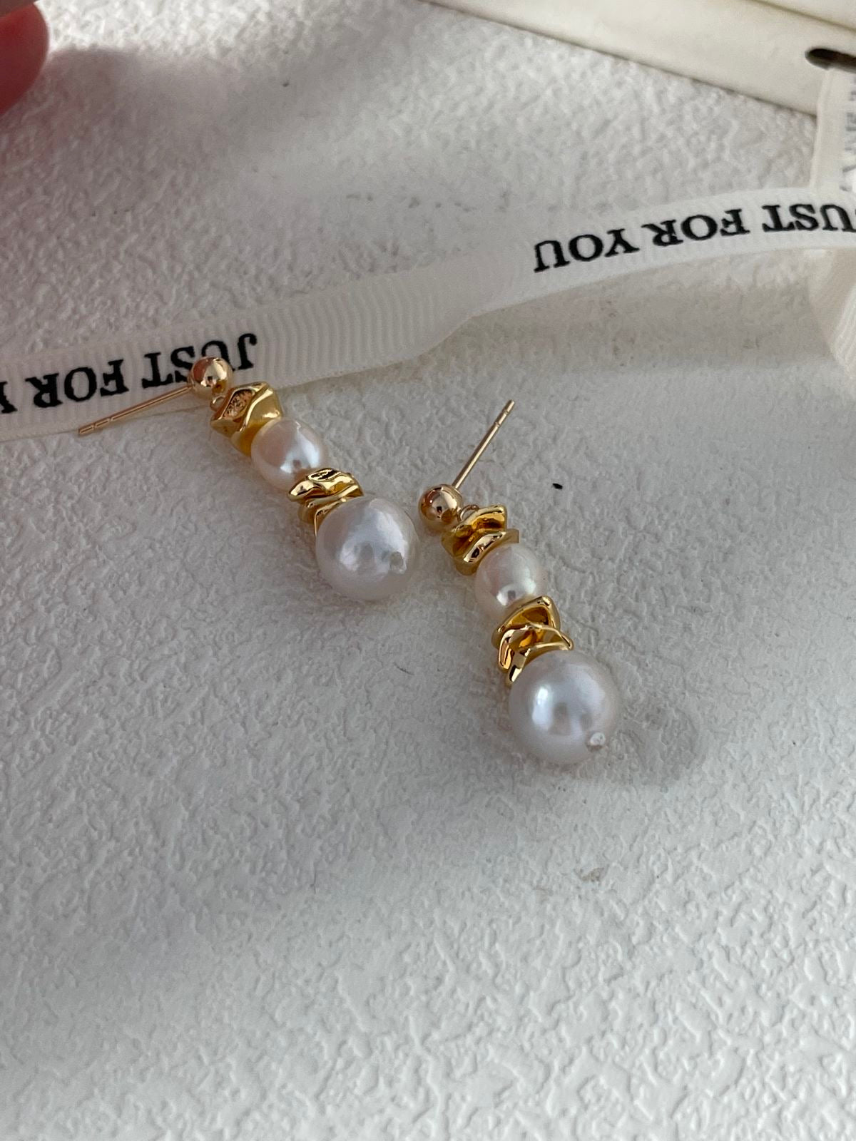 Captivating Sunset Pearl Earrings