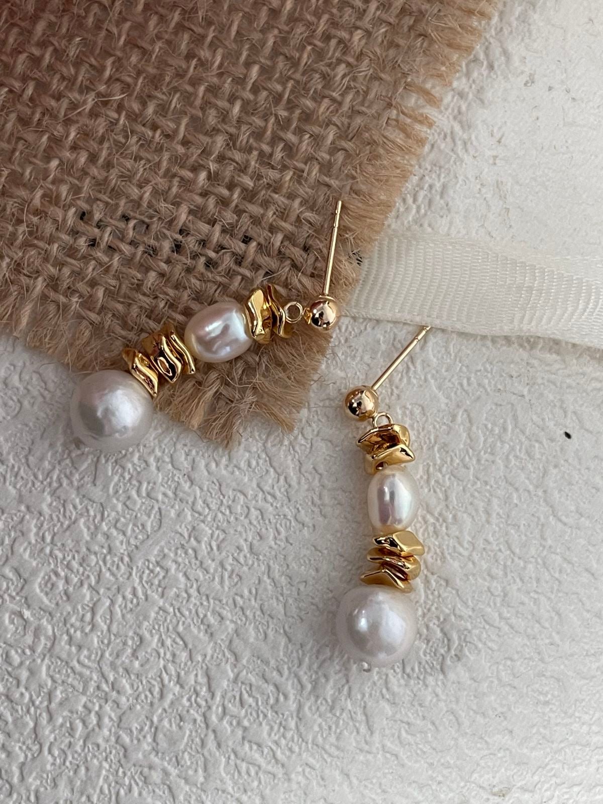 Captivating Sunset Pearl Earrings