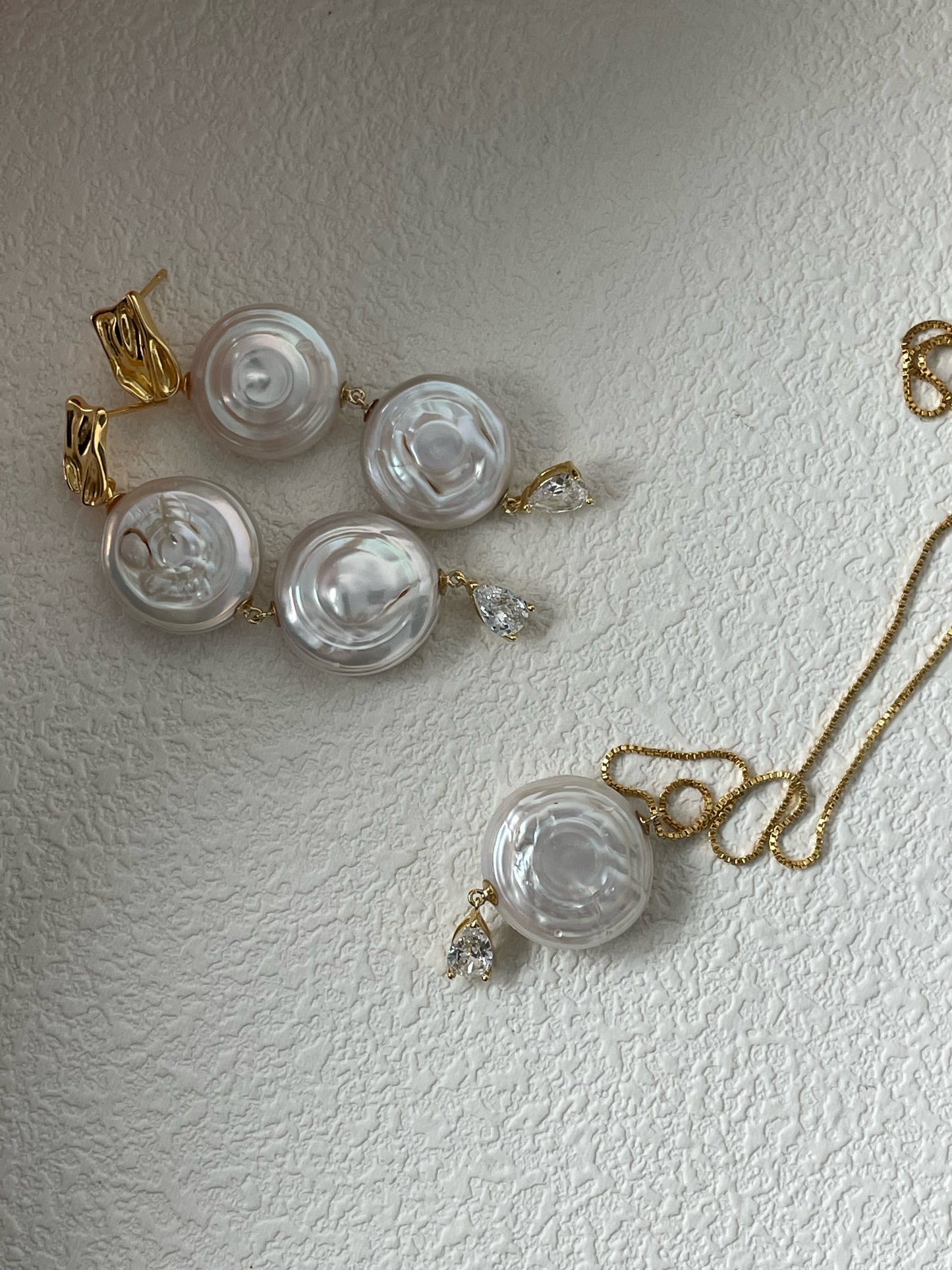 Roman Holiday Double Baroque Pearl Earrings